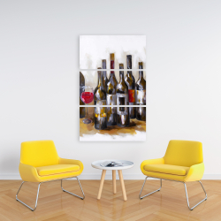 Toile 24 x 36 - Bouteilles de vin rouge