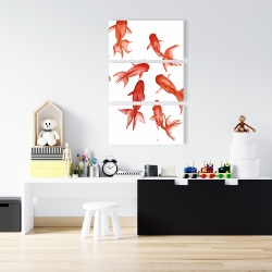 Toile 24 x 36 - Poissons rouge