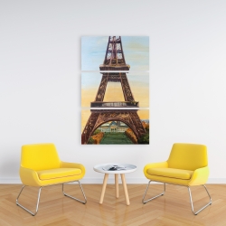 Toile 24 x 36 - Tour eiffel à l'aube