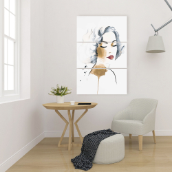 Canvas 24 x 36 - Classic woman watercolor