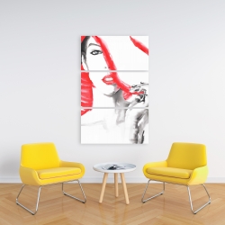 Toile 24 x 36 - Femme au grand chapeau