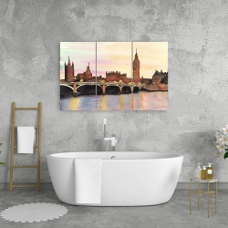 Toile 24 x 36 - Couché de soleil sur le big ben