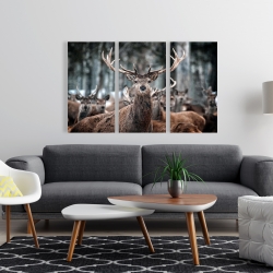 Toile 24 x 36 - Cerfs