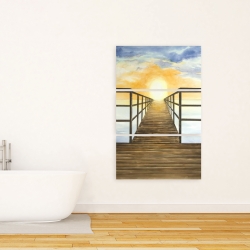 Canvas 24 x 36 - Sunset in the sea