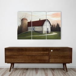 Canvas 24 x 36 - White barn
