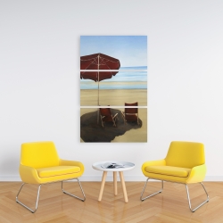 Toile 24 x 36 - Relaxer à la plage