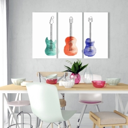 Toile 24 x 36 - Trois guitares