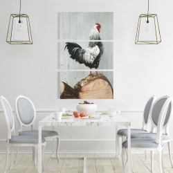 Canvas 24 x 36 - Wyandotte rooster