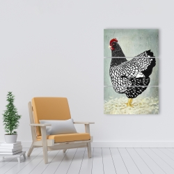 Canvas 24 x 36 - Wyandotte  hen