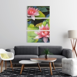 Toile 24 x 36 - Nénuphars et fleurs de lotus
