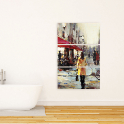 Canvas 24 x 36 - Woman walking in paris