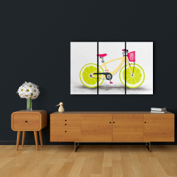 Toile 24 x 36 - Bicyclette avec roues de lime