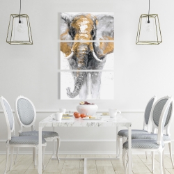 Canvas 24 x 36 - Golden elephant