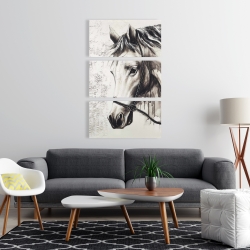 Toile 24 x 36 - Alpha le cheval blanc