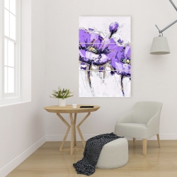 Canvas 24 x 36 - Purple anemone flowers