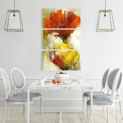 Toile 24 x 36 - Fleurs jaunes et oranges