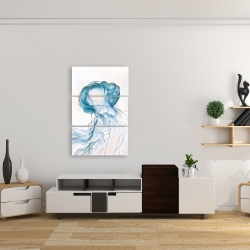 Canvas 24 x 36 - Jellyfish moving