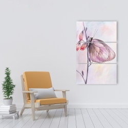 Toile 24 x 36 - Papillon délicat