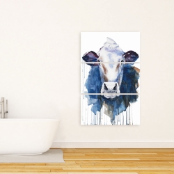 Canvas 24 x 36 - Watercolor cow