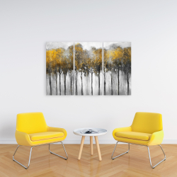 Canvas 24 x 36 - Abstract yellow forest