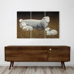 Canvas 24 x 36 - Sheep and lambs