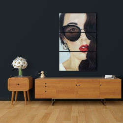 Canvas 24 x 36 - Fashionable sunglasses