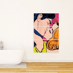 Canvas 24 x 36 - Pop art style couple