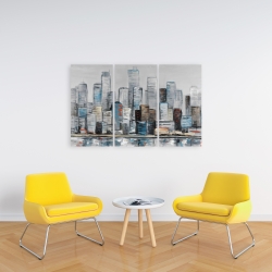 Toile 24 x 36 - Horizon urbain abstrait