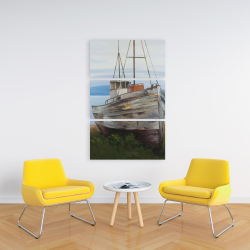 Toile 24 x 36 - Vieux bateau abandonné