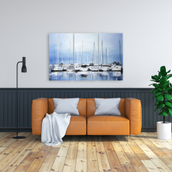 Canvas 24 x 36 - Boats at the dock