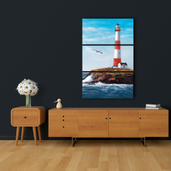 Canvas 24 x 36 - Lighthouse at the edge of the sea