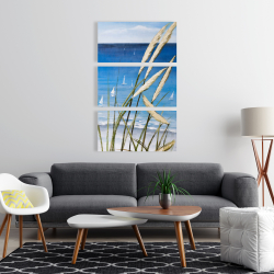 Canvas 24 x 36 - Oyat plant and seaside
