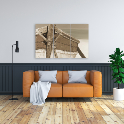 Canvas 24 x 36 - Tied up rowing boat