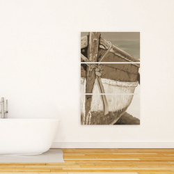 Canvas 24 x 36 - Tied up rowing boat