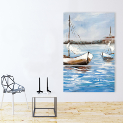 Toile 40 x 60 - Deux bateaux sur l'eau