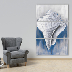 Canvas 40 x 60 - Blue conical shell