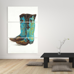 Canvas 40 x 60 - Blue cowboy boots