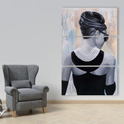 Canvas 40 x 60 - Actress audrey hepburn