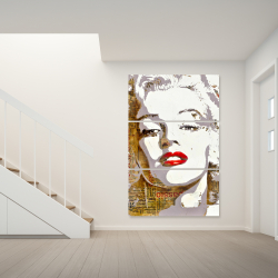 Toile 40 x 60 - Marilyn monroe et typographie