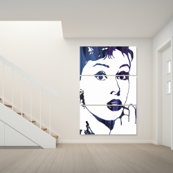 Toile 40 x 60 - Audrey hepburn: cigarillo