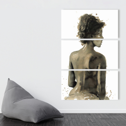 Canvas 40 x 60 - Woman's back in sepia