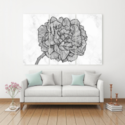 Canvas 40 x 60 - Bright peony