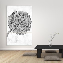 Canvas 40 x 60 - Bright peony