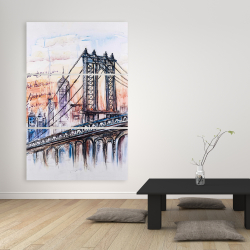 Toile 40 x 60 - Esquisse d'un pont