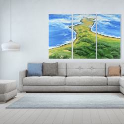 Canvas 40 x 60 - Golf course on the coast