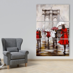 Toile 40 x 60 - Promenade sur le pont brooklyn