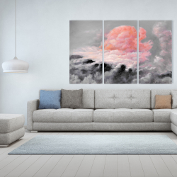 Toile 40 x 60 - Nuages roses