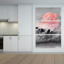 Toile 40 x 60 - Nuages roses