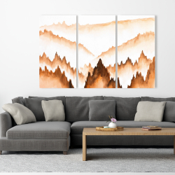 Canvas 40 x 60 - Mountain of large fir trees