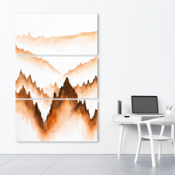 Canvas 40 x 60 - Mountain of large fir trees